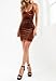 Dreamtravel Womens New Arrival Velvet V-Neck Backless Party Nightclub Vacation Slip Dress