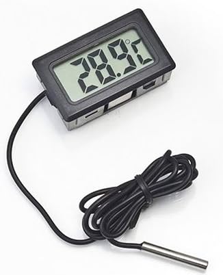Amazon Co Jp デジタル温度計 センサーコード付 熱帯魚 カメ ハウス栽培などの温度管理に ホーム キッチン