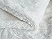 DaDa Bedding Luxury White Roses Faux Fur with Sherpa Backside Fleece Throw Blanket - Super Soft Warm Plush Luxe Solid Toss - 50
