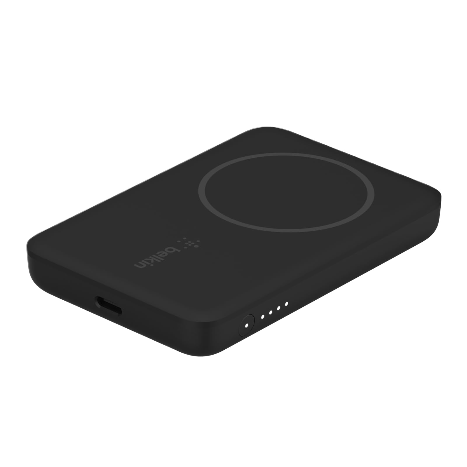 Belkin Portable Charger, MagSafe Charger Wireless Power Bank - 7.5W Wireless Charger - Portable Magnetic Battery Pack for iPhone 16, 15, 14, 13, Plus, Pro, Max, AirPods, Google Pixel 10, etc. - Black