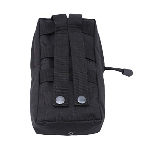 Meolin Universal Outdoor Waist Bag Durable Mobile Phone Case EDC Molle Pouch Hiking Camping Cycling Purse Case Bag,Black - Thumbnail 4