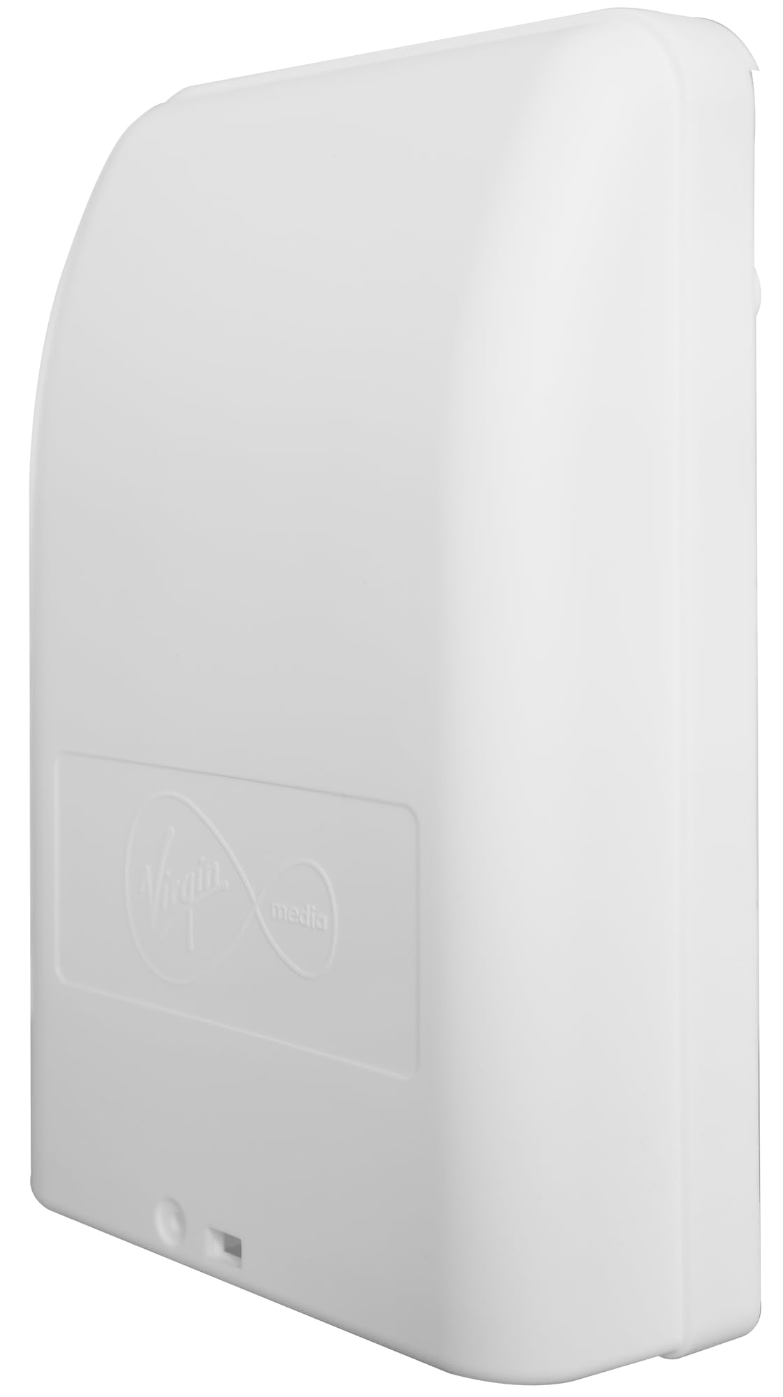 White Outdoor Virgin Media Replacement Junction Box for Housing Telephone TV Superhub Modem Leads Electrical Connections on External Wall Joining 2/3 Way F-Connector Splitters + Main Outside Drop Wire