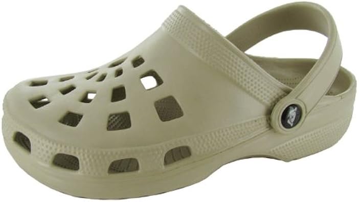 Dawgs Womens �Summer Doggers� Clog Shoe, Beige, US 7/8