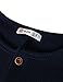 H2H Mens Casual Slim Fit Henley Shirts of Waffle Cotton with Leather Point Navy US L/Asia XL (JDSK31)