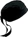 Fiumara Apparel Professional Cooking Head Wrap Ideal for Chef Hat Cotton - Black Made in USA
