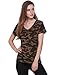 HaoDuoYi Womens Camo Camouflage Jersey Longer V Neck Top Tee T Shirt