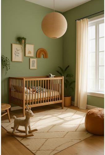 Caméra Surveillance Intelligente Connectée WiFi pour Bébé (Commande Vocale, Appli, Support de Lit, Son Bidirectionnel, Slot Carte SD, Veilleuse Vision Nuit Capteur Température Berceuse)