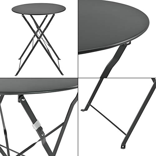 ADHW Tisch 2 Stühle Sitzgruppe Balkonset Gartengarnitur – Bild 7