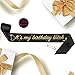 Birthday Sash for Women and Girls - It's My Birthday B*tch Sash- 21st 22nd 25th 30th 40th 50th Birthday Gifts for Her - Premium Satin with Gold Encased Lettering - Funny Party Decorations, Supplies