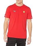 PUMA Men's Scuderia Ferrari SF Tee, Rosso Corsa, M