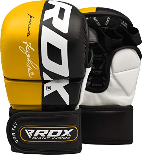 RDX-Maya-Cuero-Guantes-Boxeo-Saco-Sparring-Entrenamiento-Mitones-Muay-Thai-Kick-Boxing