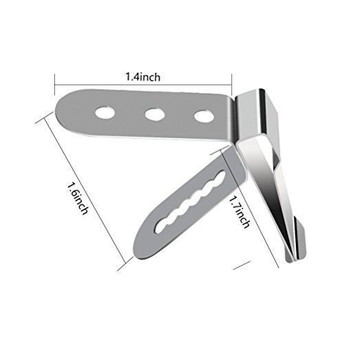 Meat Thermometer Probe Clip for Ambient Temperature Readings of BBQ Smoker Oven Grill,Set of 2 Universal Style - Thumbnail 2