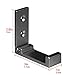 Geekria 2 Pack Headphone Stand Hanger Foldable Wall Mounted Headphones Holder, Durable Aluminum Headset Stand Holder for Universal Gaming Headset,Stand Come with Headband Protective Pad (Black)