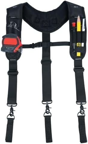 Amazon.com: AISENIN Heavy-Duty Tool Belt Suspenders for Men, 3