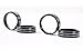 KUJOOY for Toyota Tacoma 2024 2025 for Toyota 4Runner 2025 with 14’’Screen, Air Conditioner AC Switch Audio Dirve Button Knob Cover Rings, Aluminum Alloy Accessories (Grey, 14“ Screen)