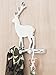 Decorative Deer Wall Mount Key Holder by Comfify | Hand-Cast Aluminum Metal Key Rack and Key Hanger | 3 Key Hooks, Polished Finish (Deer AL-1507-07)