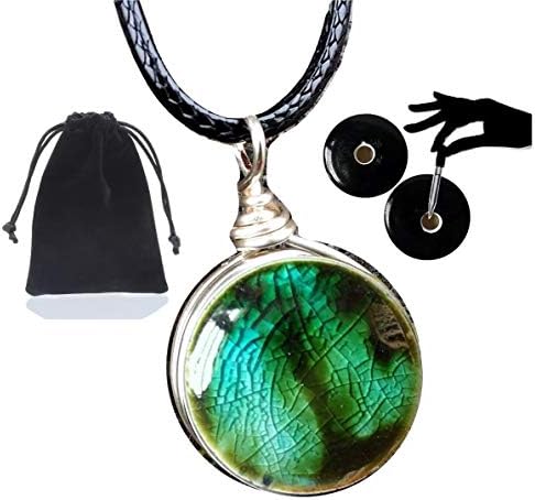 Earth Jewelry Woodland Fantasy Glass Essential Oil Diffuser Aromatherapy Pendant Necklace 18"-20" Adjustable