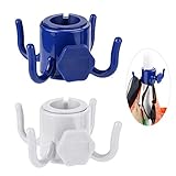TAGVO 2 Pack Beach Umbrella Hanging Hook, 4-prongs Plastic Umbrella Hook Hanging for Towels/Hats/Clothes/Camera/Sunglasses/Bags-Durable, Fit for Beach,Camping Trips