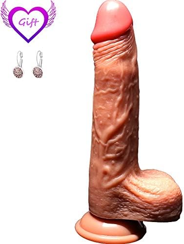JDesto- 8.9-inch D-îD-l-os Female Realistic, Wireless Remote Control 10 Speed Retractable Super Huge Soft DîCKS Realistic Wireless Tool Relaxation Massage Wand Female DEPUR (Size : L)