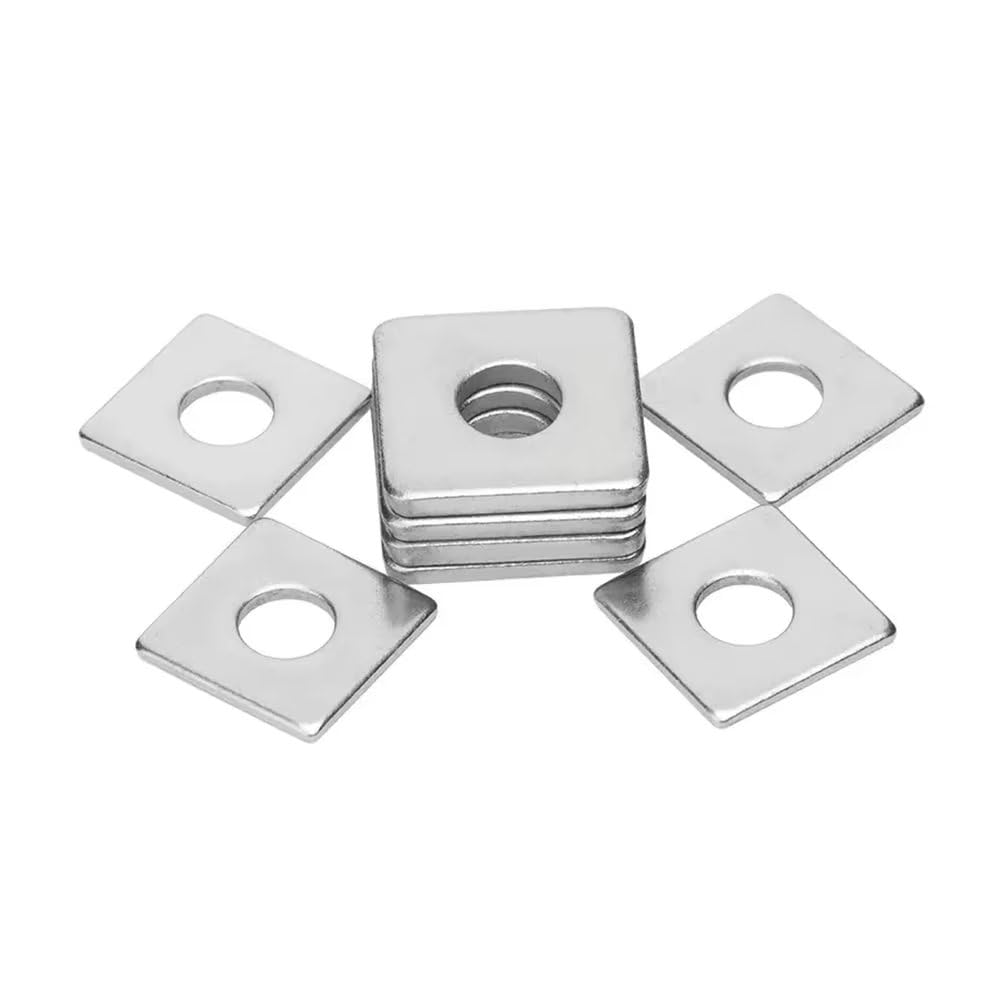 SYDARSYN Square Washer 304 Stainless Steel Square Plate Washers Rectangular Flat Washer M5x20x1.5mm (20 pcs) — image 1