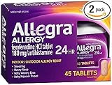 Allegra 24-Hour Allergy Relief - 45 Ct., Pack of 2