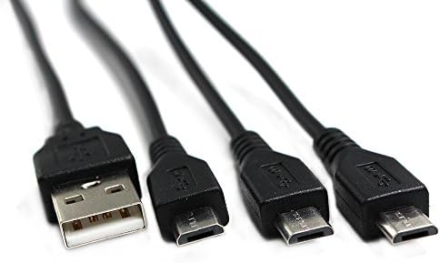 LANO Multiple Micro USB Charging Cable with Durable Male connector and High Speed Extension Cable for Samsung and LG and HTC and Other Device