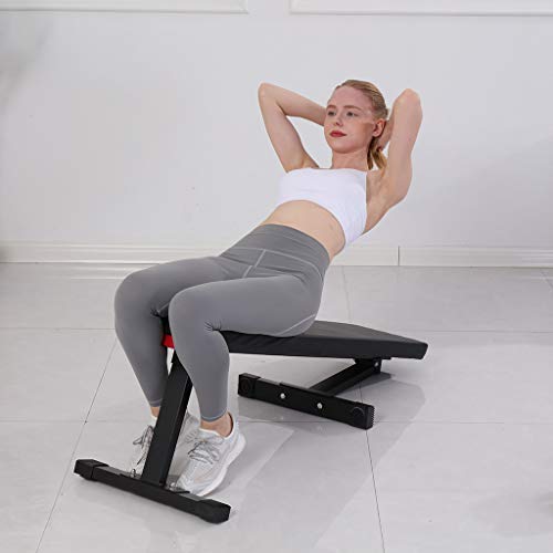 *m·kvfa* Flat Utility 600 lbs Capacity Weight Bench Flat Workout Bench For Weight Training Sit