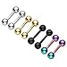 Jovivi 8pc 14G Stainless Steel 5mm Ball Tragus Ear Helix Cartilage Stud Earrings 5/16