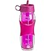 Trudeau Set of One Cool Off Bottle Pink 24Oz and One Cool Off Bottle Dark Grey 24Oz