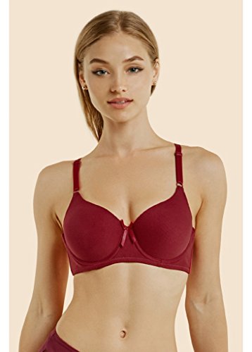 WHITE APPAREL Women's Basic Plain Bras (Packs of 6) - Various Styles, #058, 38C
