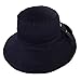 Womens Cotton Bucket Boonie Sun Hat Summer Cap Foldable Wide Brim UV SPF 50 Navy