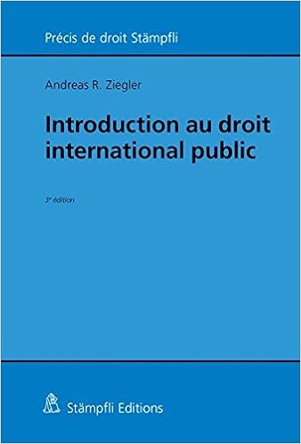 Amazon Fr Introduction Au Droit International Public Ziegler Andreas R Livres