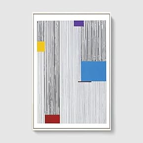 Framed Canvas Home Artwork Decoration Lines Art Canvas Wall Art for Living Room, Bedroom - 16x24 inches