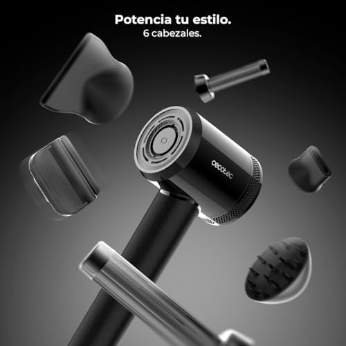 Secador de Pelo - 6 Accesorios - DryGlam Waves i-Sensor Pro. 1600W, Motor Brushless, Tecnología Infrarrojos, Sensor de Distancia, Reduce Frizz, Plasma, 6 Modos, Touch Sensor, Estuche de Cuero — foto 4 de 8