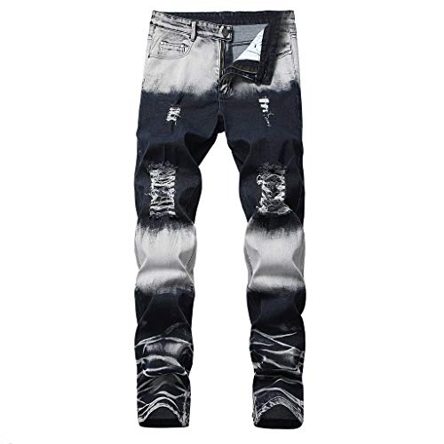 image for Sunhusing Men Folded Striped Cozy Leisure Zipper Pockets Trousers Slim