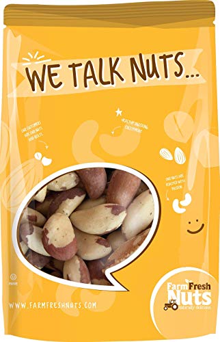 Whole, Shelled & Raw Brazil Nuts (1 Lb.) - Bursting with Natural Flavors - Compares to Organic - Vegan & Keto Friendly…