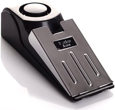 Super Door Stop Alarm - Great for Traveling Door Stop Alarm Stopper Blocking Travel Home Security Alert 120db high-pitched continuous siren Safety Wedge