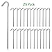 AAGUT Yard Tent Stakes Heavy Duty 9 Inch 25 Piece Galvanized Steel Tent Pegs Canopy Garden Stakes, 6Ga Metal Tent Ground Stakes for Outdoor Camping primary