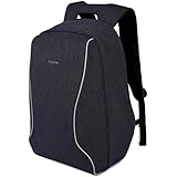 Kopack Anti Theft Travel Backpack Laptop Back Pack Lightweight ScanSmart TSA Friendly Cool Black for up to 16 most 17 inch