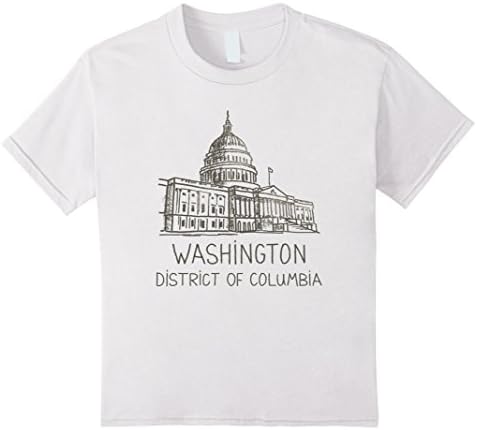 Kids Washington D.C. United States Capitol T shirt Tshirt tee 4 White