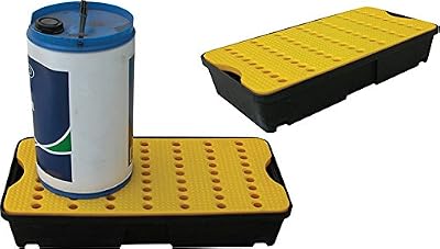 Yellowshield 30 Litre Spill Tray With Removable Grid For Drums Liquids