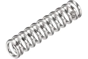 uxcell Compression Spring,304 Stainless Steel,6mm OD,1mm Wire Size,12.5mm Compressed Length,25mm Free Length,37.2N Load Capac