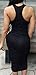 Hqclothingbox Womens Sleeveless Sexy Bodycon Midi Bandage Party Evening Dresses