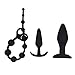 ARIRRA 3PCS Anal Plug Set Silicone Anal Pleasurable Butt Plug Sex Toy for Beginners