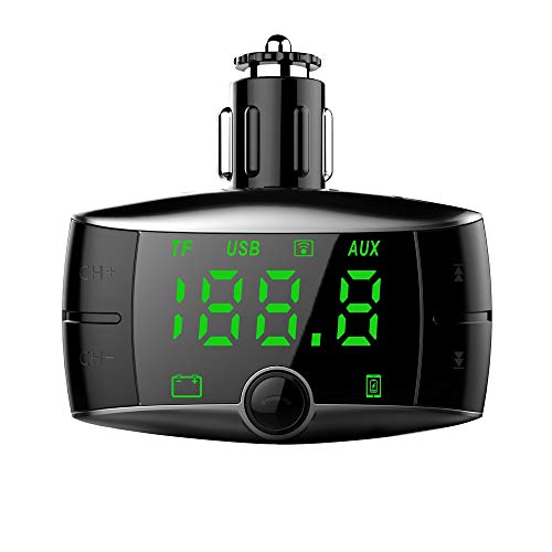 USHOT Wireless Bluetooth FM Transmitter Modulator Car Kit MP3 Player Dual USB Charger Rose Gold One Size