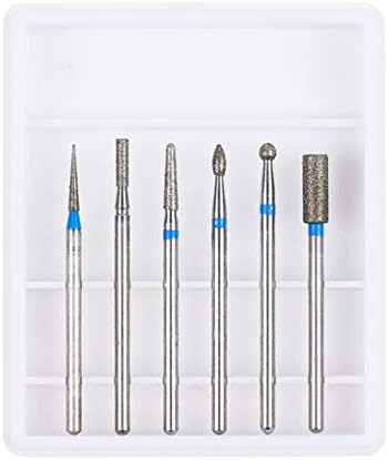 LIANGchueng Notable Nail Drill Bits Cuticle Cleaner Dust Brush Ceramic Rotary Polishing Tool Set(None EH10)