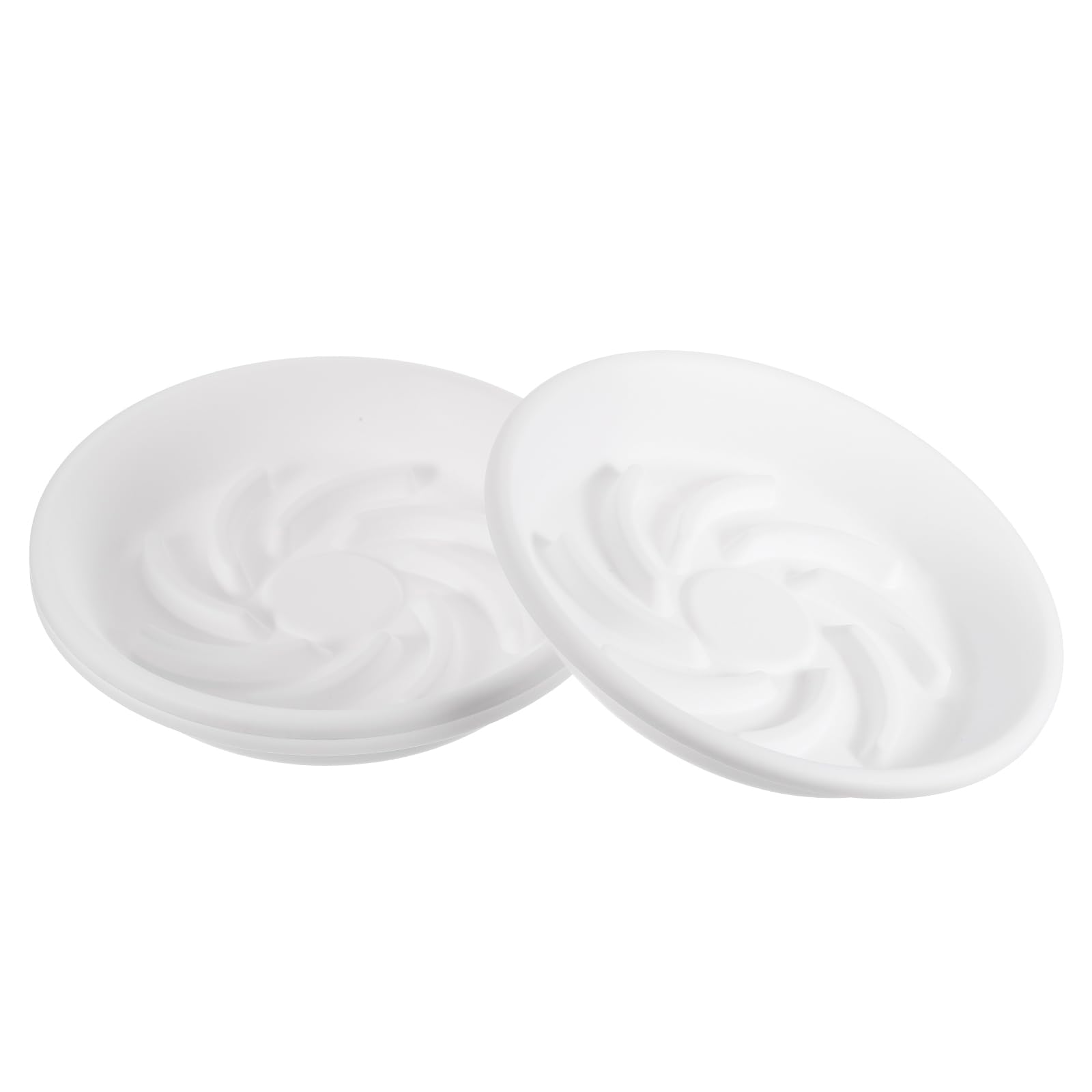 PATIKIL Plant Saucer Drip Tray 8.3 Inch, 3 Pack Plastic Round Planter Trays Flower Pot Drainage Dish Plates Bases for Indoor Outdoor Home Garden Office Space, White