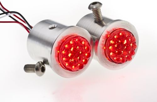 Red LED Tail Lights in Aluminum Housings to Fit Sand Rail or Dune Buggy Cars