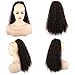 CINHOO Heat Resistant Synthetic Kinky Straight Ponytail Long Afro Kinky Curly Hair Bun Extension With Two Plastic Combs Hairpiece (2#)