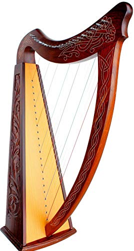 35" DEURA 22 STRINGS LEVERS HARP + BAG Irish Celtic Lap Folk DH-820